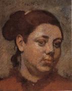 Edgar Degas Head of a Woman oil painting reproduction